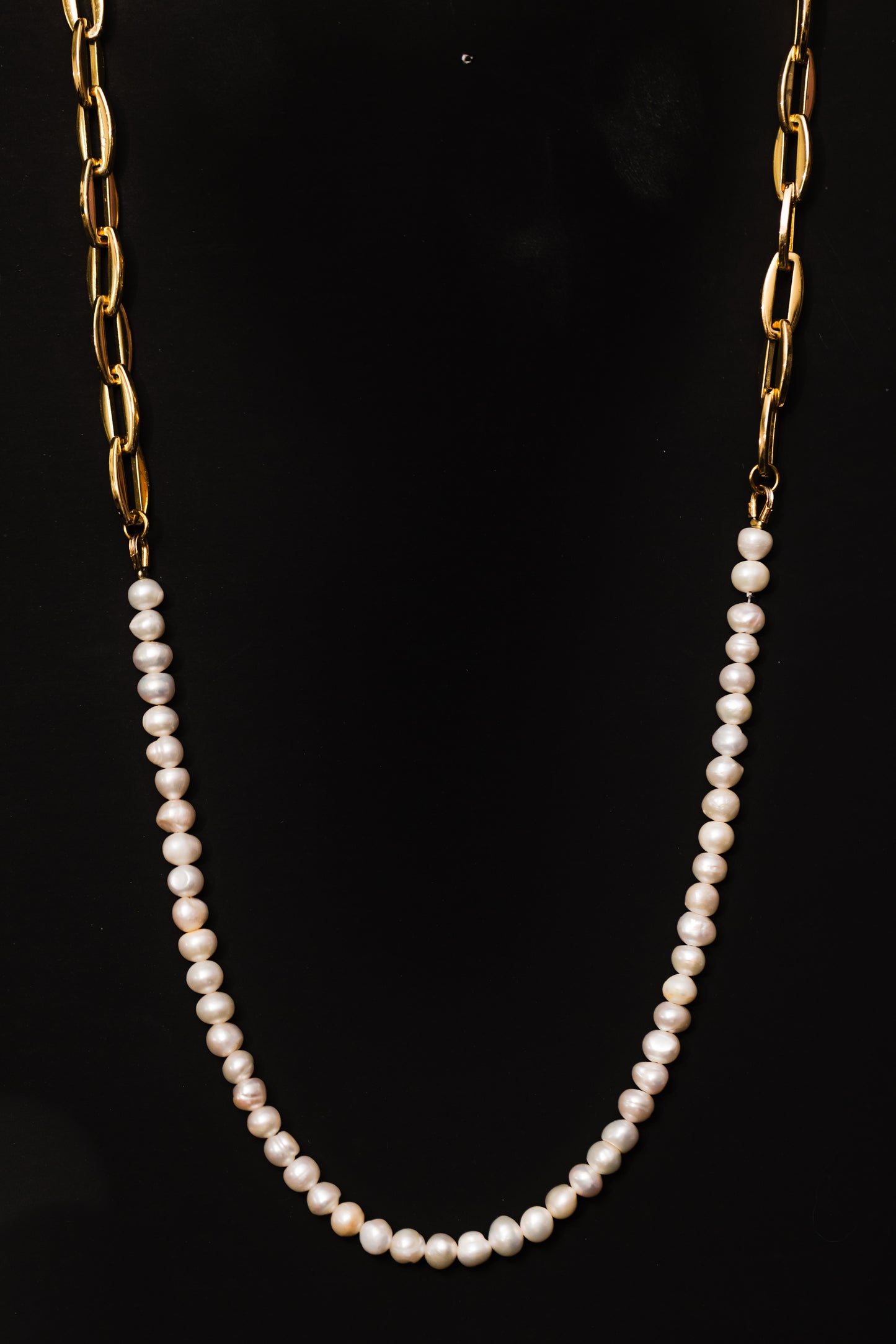 COR Half Chain Pearl Necklace
